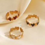 Heart Style Adjustable Ring - Image 2