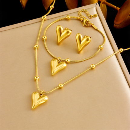Bamboo Love Pendant Set